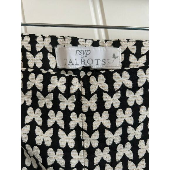 Talbots Black and White Houndstooth Ankle Pants - Picture 5 of 10